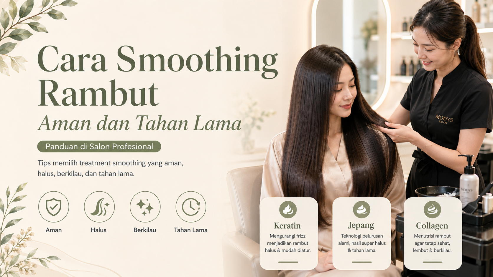 Cara Smoothing Rambut yang Aman dan Tahan Lama di Salon Profesional