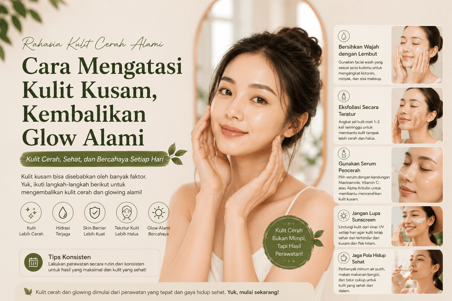 Cara Mengatasi Kulit Kusam dan Dull: Kembalikan Glow Alami